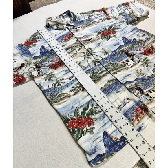 Vintage Big Dogs Men's Hawaiian Shirt Size XL Dog Beach Vacation Relax Hawaii - Picture 4 of 6